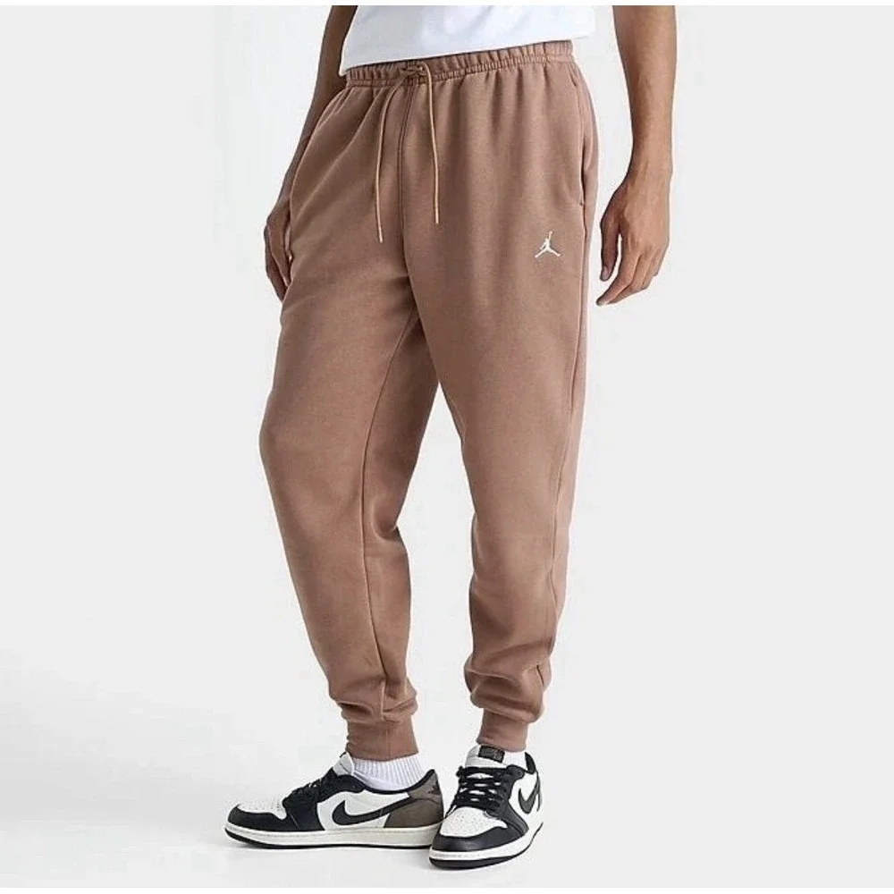 Air Jordan Brooklyn Fleece Sweatpants Joggers Men's Small FV7277 223 Tan